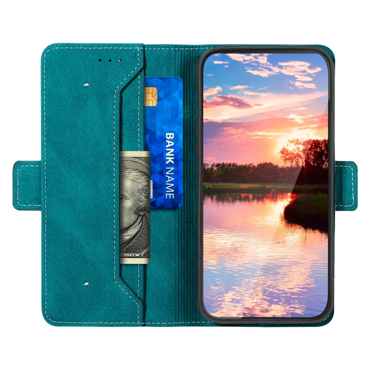 For iPhone 15 Pro Max Stitching Side-Magnetic RFID Leather Phone Case(Dark Green) - HoMEdemic™ 