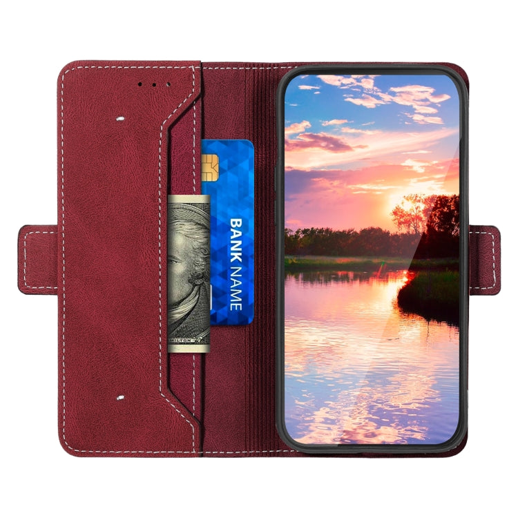 For iPhone 15 Pro Max Stitching Side-Magnetic RFID Leather Phone Case(Red) - HoMEdemic™ 