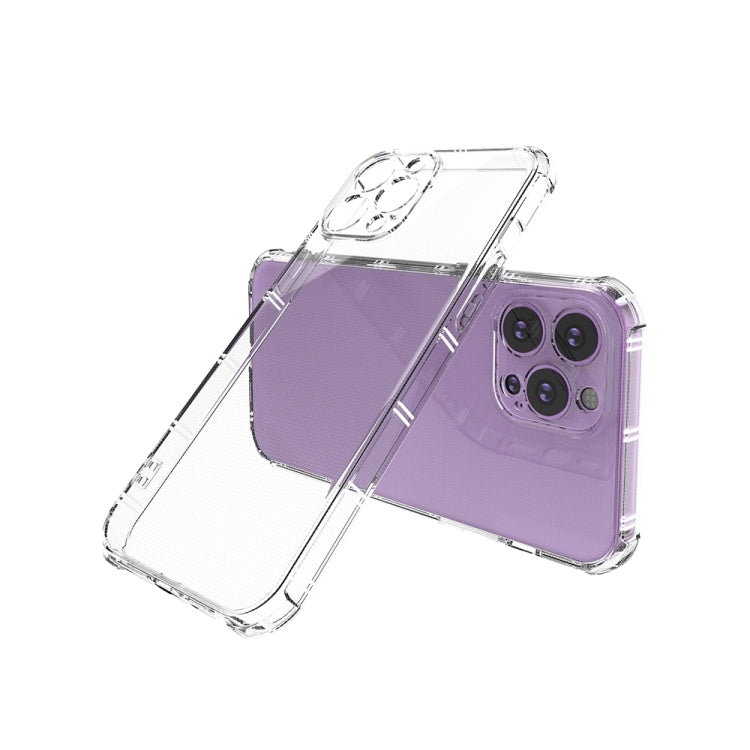 For iPhone 15 Pro Max Straight Side Dual Bone Anti-fall TPU Phone Case(Transparent) - HoMEdemic™ 