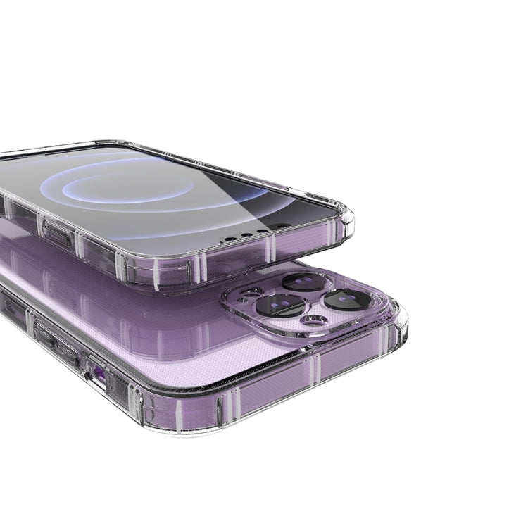 For iPhone 15 Pro Max Straight Side Dual Bone Anti-fall TPU Phone Case(Transparent) - HoMEdemic™ 