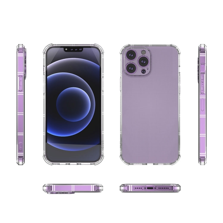 For iPhone 15 Pro Max Straight Side Dual Bone Anti-fall TPU Phone Case(Transparent) - HoMEdemic™ 
