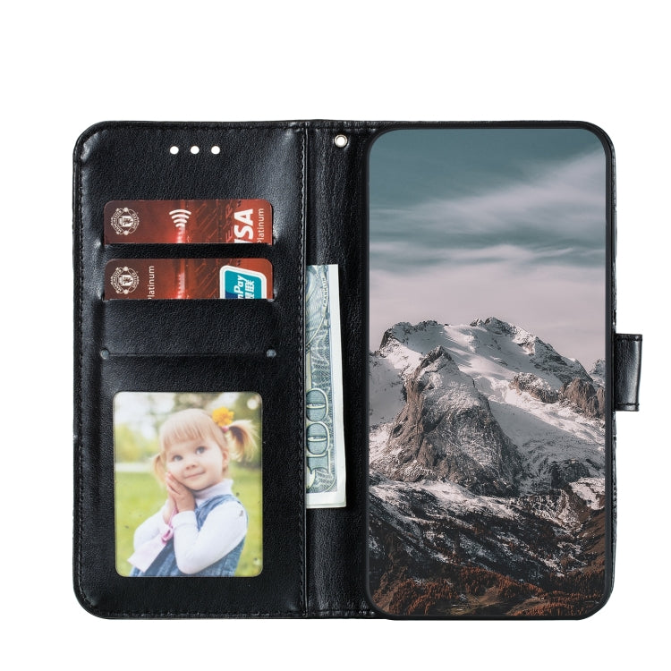 For iPhone 15 Pro Max Sun Mandala Embossing Leather Phone Case(Black) - HoMEdemic™ 