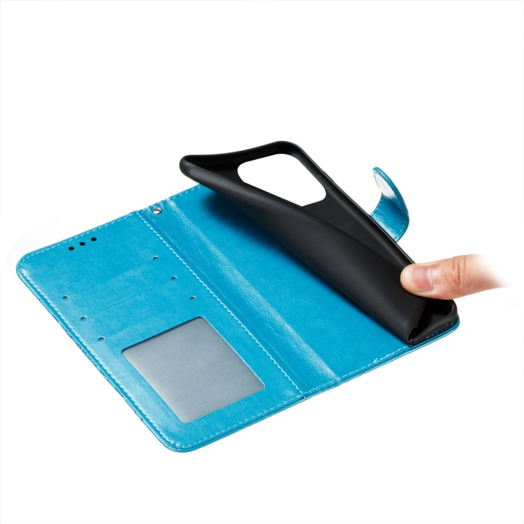 For iPhone 15 Pro Max Sun Mandala Embossing Leather Phone Case(Blue) - HoMEdemic™ 