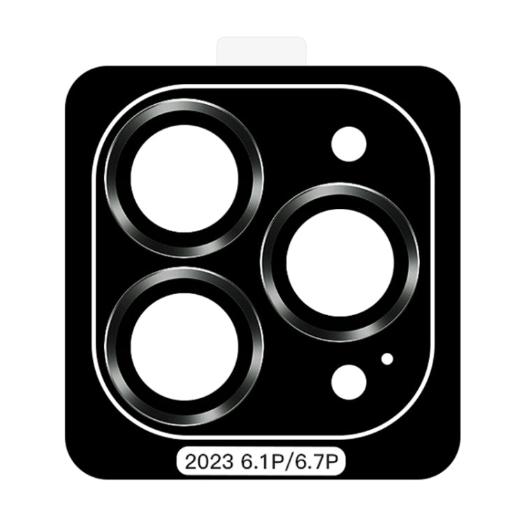 For iPhone 15 Pro Max TOTU PG-1 Golden Shield Series Metal Frame Lens Protector(Black) - HoMEdemic™ 