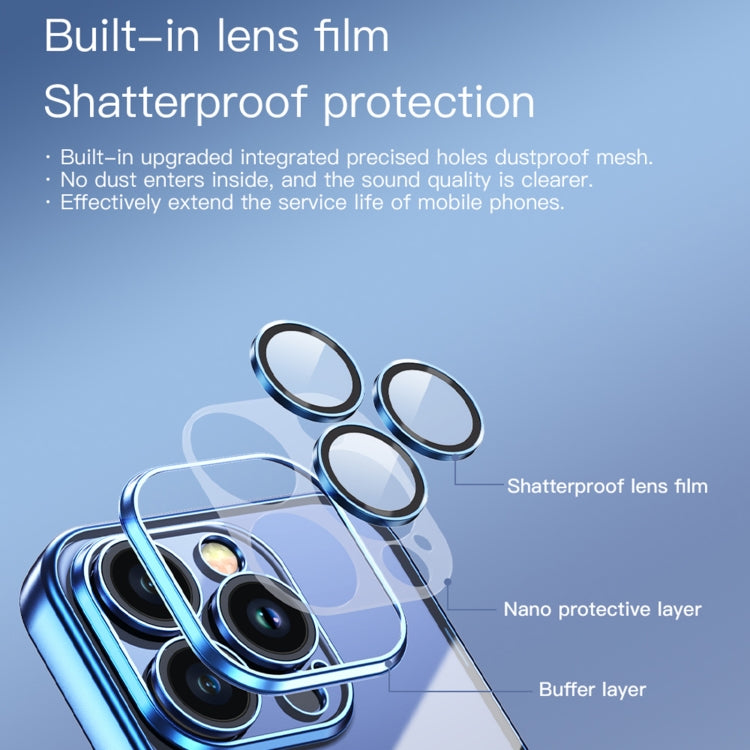 For iPhone 15 Pro Max TOTUDESIGN PC-2 Series Electroplating TPU Phone Case(Blue) - HoMEdemic™ 