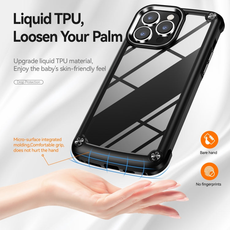 For iPhone 15 Pro Max TPU + PC Lens Protection Phone Case(Black) - HoMEdemic™ 