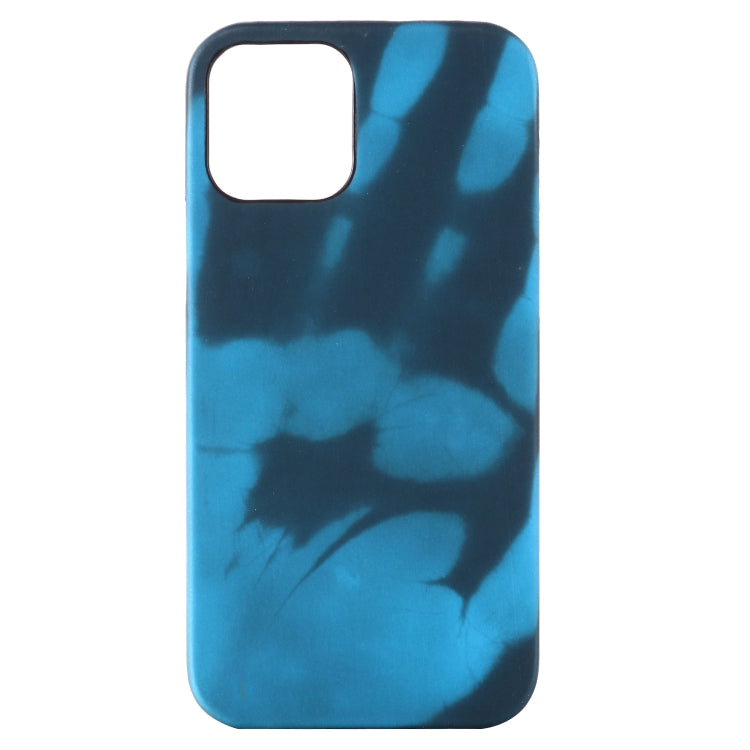 For iPhone 15 Pro Max Thermal Sensor Discoloration Silicone Phone Case(Black Blue) - HoMEdemic™ 