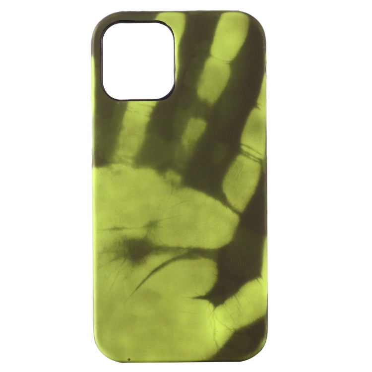 For iPhone 15 Pro Max Thermal Sensor Discoloration Silicone Phone Case(Black Green) - HoMEdemic™ 