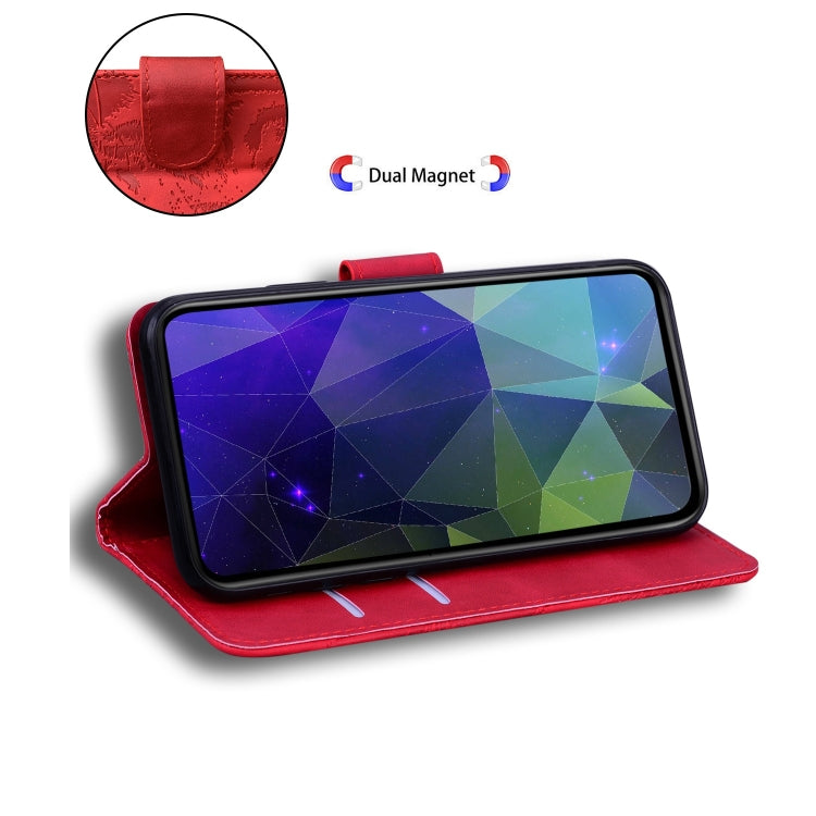 For iPhone 15 Pro Max Tiger Embossing Pattern Leather Phone Case(Red) - HoMEdemic™ 