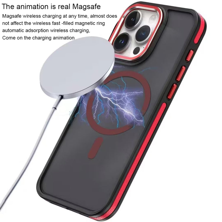 For iPhone 15 Pro Max Two-color Frosted MagSafe Magnetic Phone Case(Grey) - HoMEdemic™ 