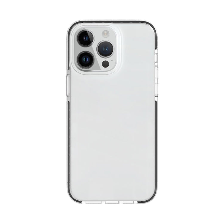 For iPhone 15 Pro Max Two-color Shockproof High Transparency TPU Phone Case(Black) - HoMEdemic™ 