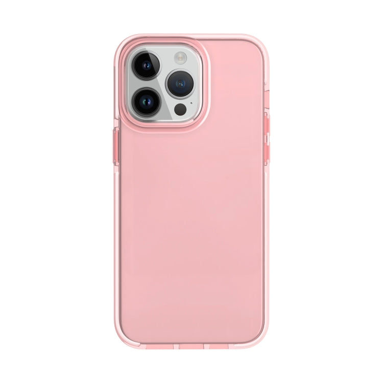 For iPhone 15 Pro Max Two-color Shockproof High Transparency TPU Phone Case(Pink) - HoMEdemic™ 