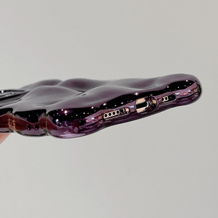 For iPhone 15 Pro Max Wave Bubbles TPU Phone Case(Painted Purple) - HoMEdemic™ 