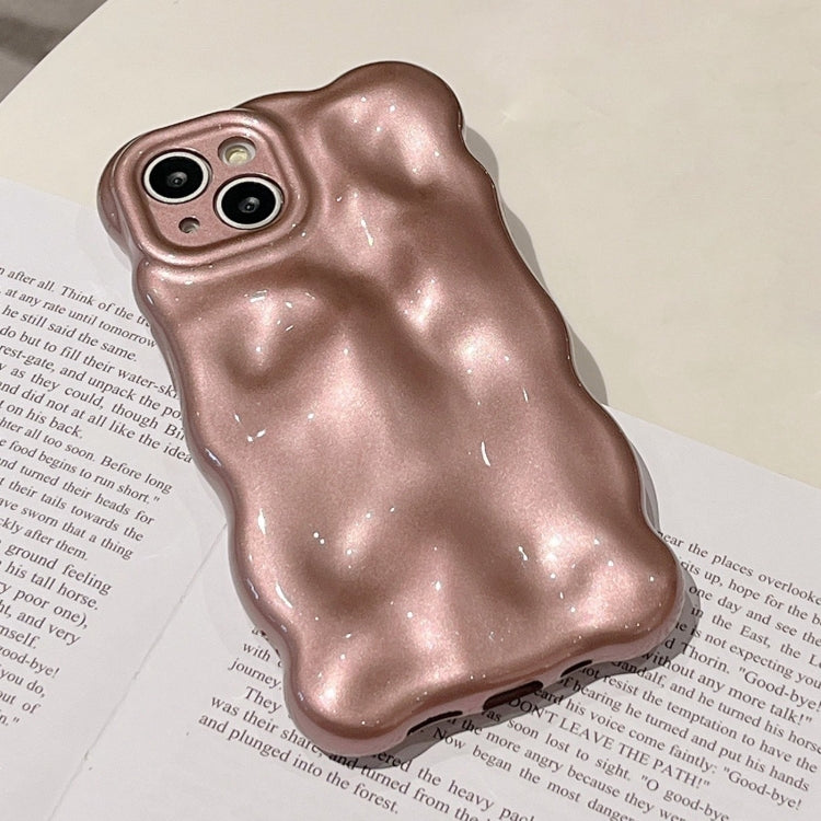 For iPhone 15 Pro Max Wave Bubbles TPU Phone Case(Pearlescent Brown) - HoMEdemic™ 