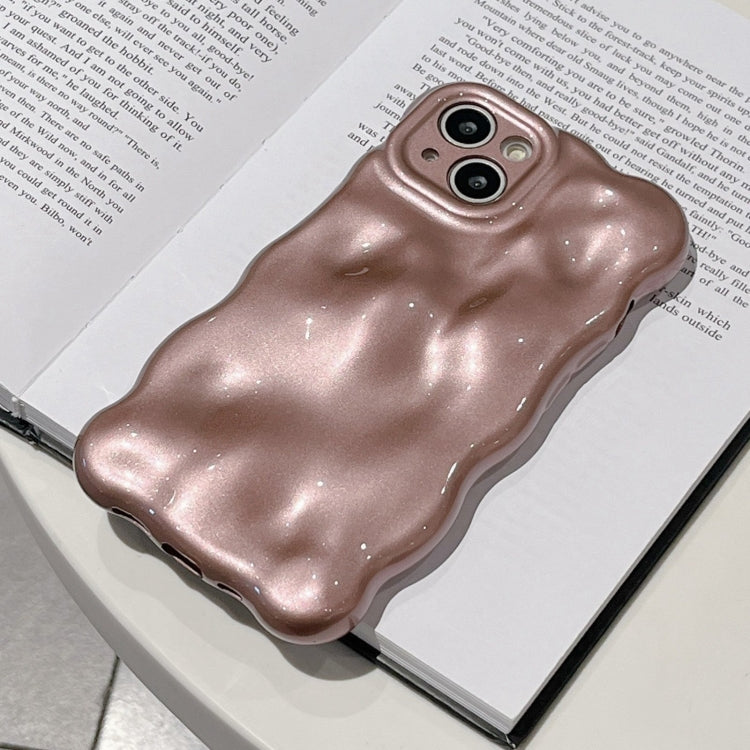 For iPhone 15 Pro Max Wave Bubbles TPU Phone Case(Pearlescent Brown) - HoMEdemic™ 