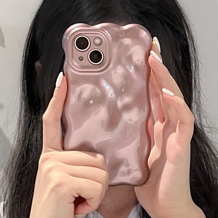 For iPhone 15 Pro Max Wave Bubbles TPU Phone Case(Pearlescent Brown) - HoMEdemic™ 