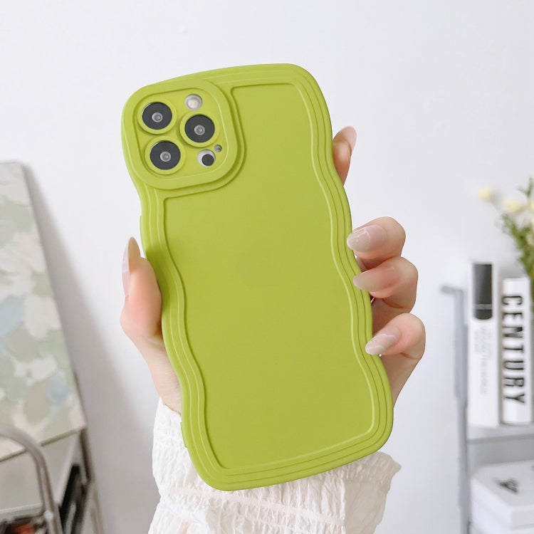 For iPhone 15 Pro Max Wave Edge Silicone Phone Case(Green) - HoMEdemic™ 
