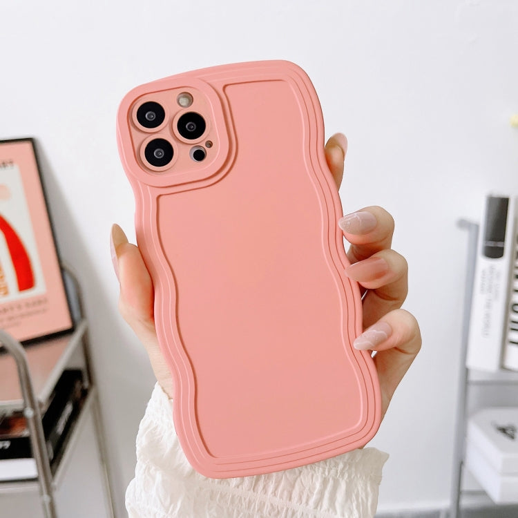 For iPhone 15 Pro Max Wave Edge Silicone Phone Case(Pink) - HoMEdemic™ 