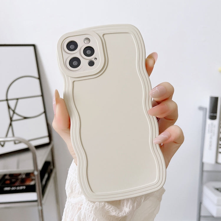 For iPhone 15 Pro Max Wave Edge Silicone Phone Case(White) - HoMEdemic™ 
