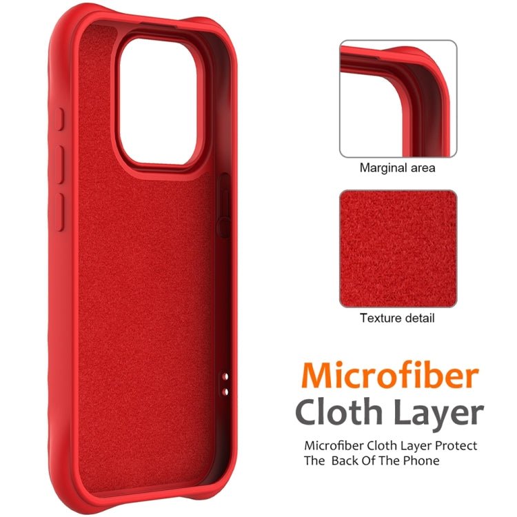 For iPhone 15 Pro Max Wave Texture MagSafe Magnetic Liquid Silicone Phone Case(Red) - HoMEdemic™ 