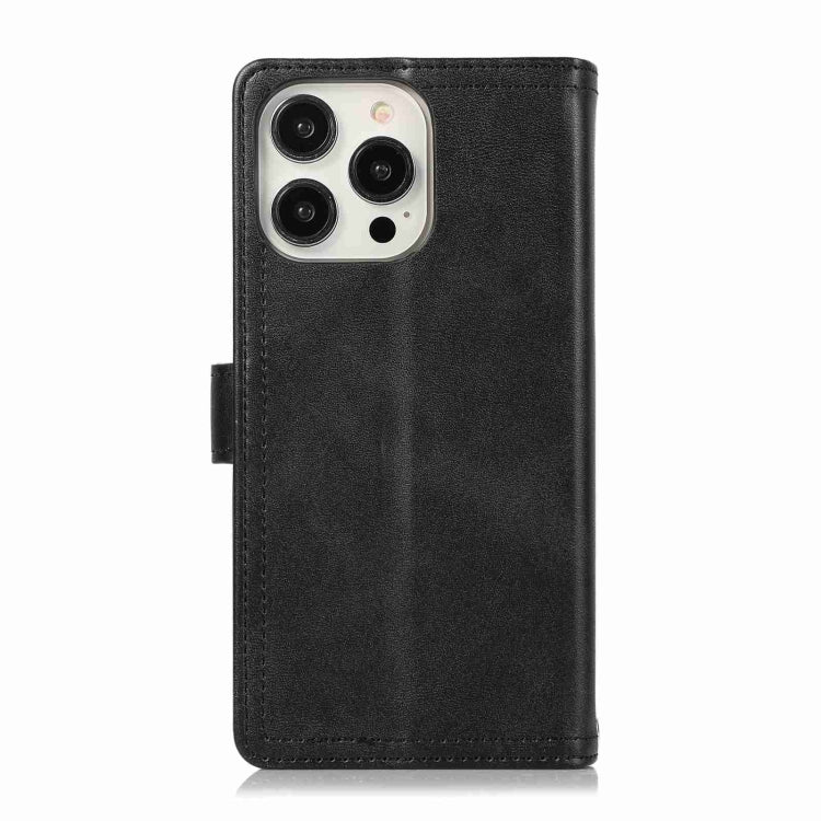 For iPhone 15 Pro Max Wristband Card Slot Leather Phone Case(Black) - HoMEdemic™ 