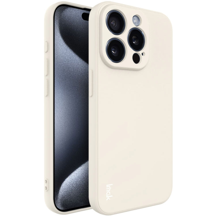 For iPhone 15 Pro Max imak UC-4 Series Straight Edge TPU Phone Case(White) - HoMEdemic™ 