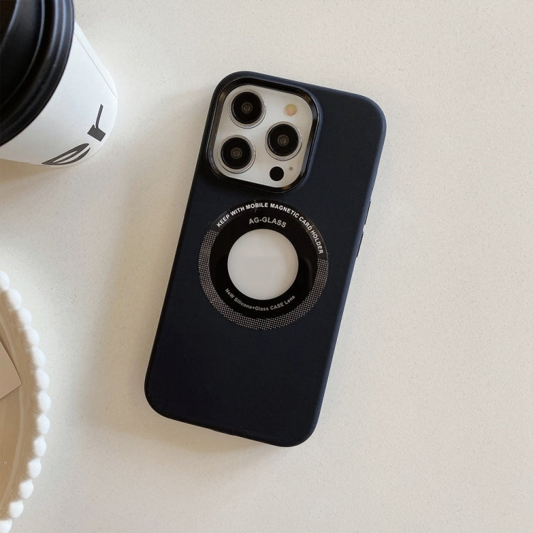 For iPhone 15 Pro Metal Frame Silicone Magnetic Phone Case(Black) - HoMEdemic™ 