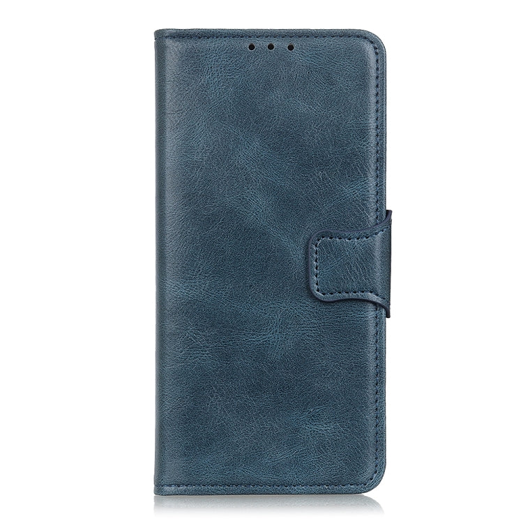 For iPhone 15 Pro Mirren Crazy Horse Texture Horizontal Flip Leather Phone Case(Blue) - HoMEdemic™ 