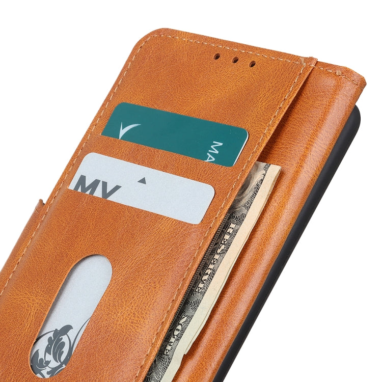 For iPhone 15 Pro Mirren Crazy Horse Texture Horizontal Flip Leather Phone Case(Brown) - HoMEdemic™ 