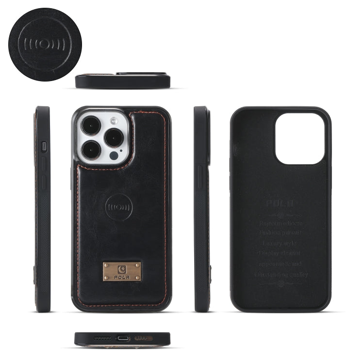 For iPhone 15 Pro Multi-functional Zipper Wallet Leather Phone Case(Black) - HoMEdemic™ 