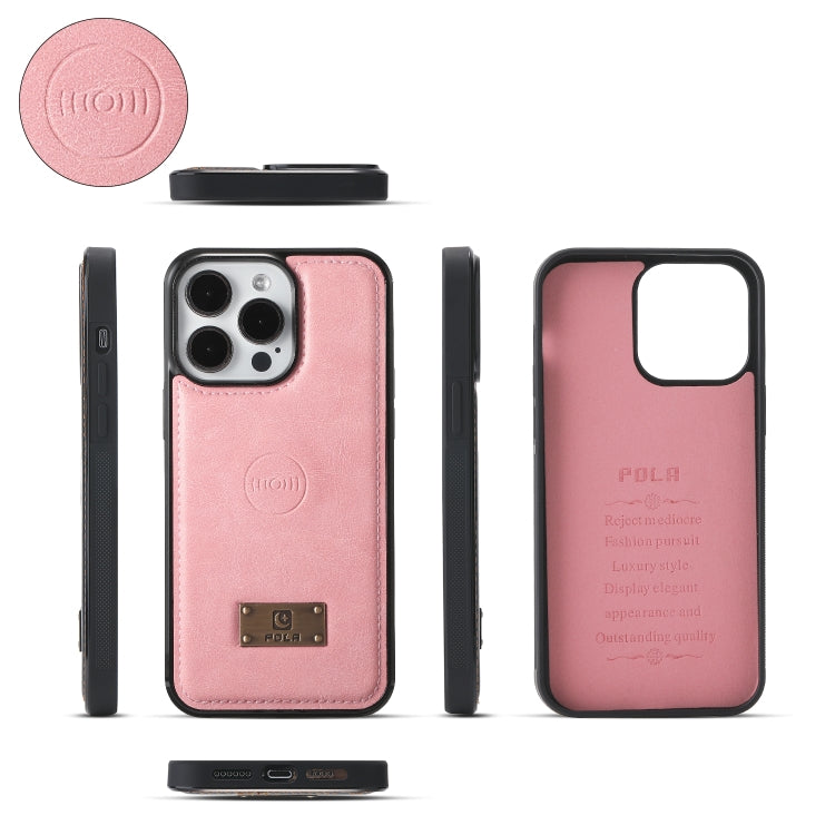 For iPhone 15 Pro Multi-functional Zipper Wallet Leather Phone Case(Pink) - HoMEdemic™ 