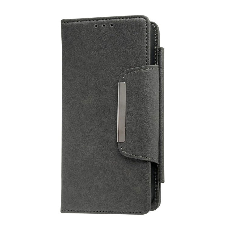 For iPhone 15 Pro Multifunctional 7-Cards Wallet Leather Phone Case(Grey) - HoMEdemic™ 
