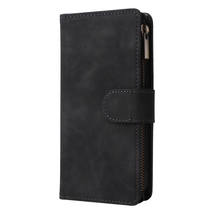 For iPhone 15 Pro Multifunctional Multi-Card Wallet Phone Leather Case(Black) - HoMEdemic™ 