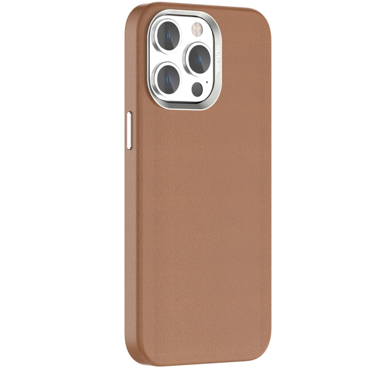 For iPhone 15 Pro Mutural Mingdian Series MagSafe Magnetic Phone Case(Brown) - HoMEdemic™ 