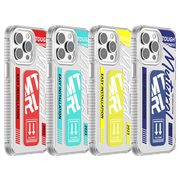 For iPhone 15 Pro Mutural Wing Flash Series TPU Phone Case with IML Stand(Blue) - HoMEdemic™ 