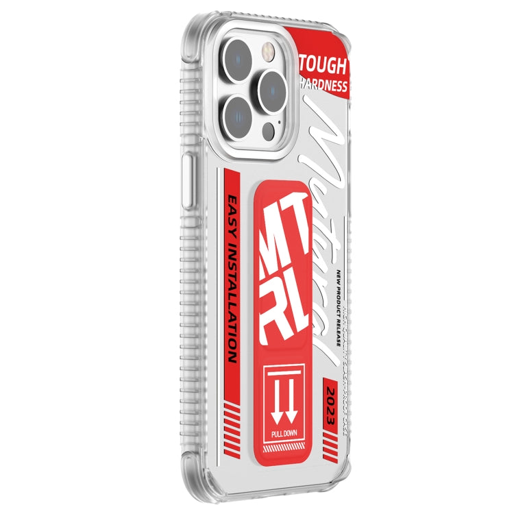 For iPhone 15 Pro Mutural Wing Flash Series TPU Phone Case with IML Stand(Red) - HoMEdemic™ 