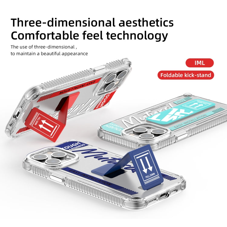 For iPhone 15 Pro Mutural Wing Flash Series TPU Phone Case with IML Stand(Red) - HoMEdemic™ 