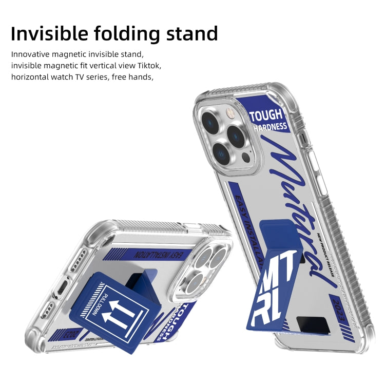 For iPhone 15 Pro Mutural Wing Flash Series TPU Phone Case with IML Stand(Yellow) - HoMEdemic™ 