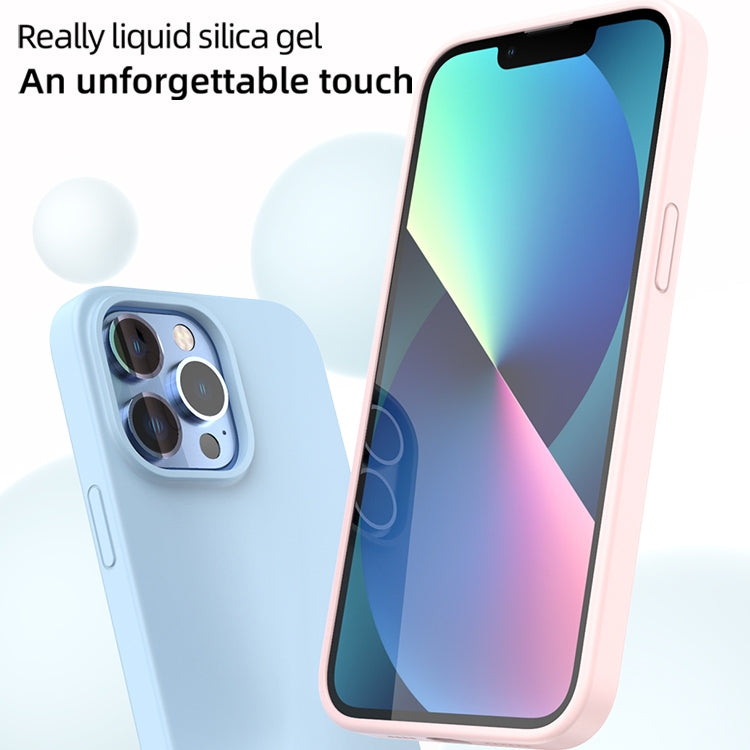 For iPhone 15 Pro Mutural Yuemu Series Liquid Silicone Phone Case(Light Blue) - HoMEdemic™ 