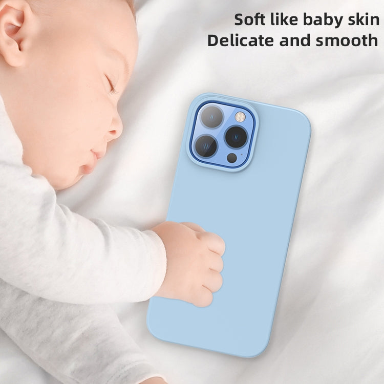 For iPhone 15 Pro Mutural Yuemu Series Liquid Silicone Phone Case(Light Blue) - HoMEdemic™ 