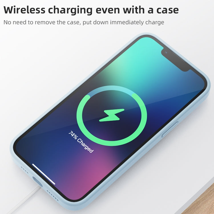 For iPhone 15 Pro Mutural Yuemu Series Liquid Silicone Phone Case(Light Blue) - HoMEdemic™ 