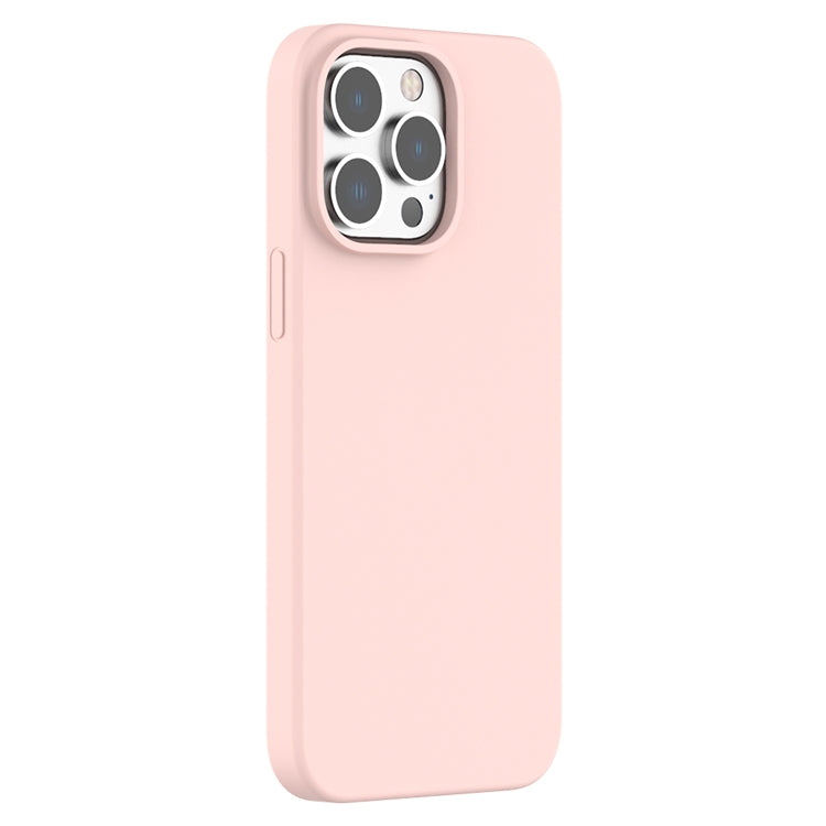 For iPhone 15 Pro Mutural Yuemu Series Liquid Silicone Phone Case(Pink) - HoMEdemic™ 