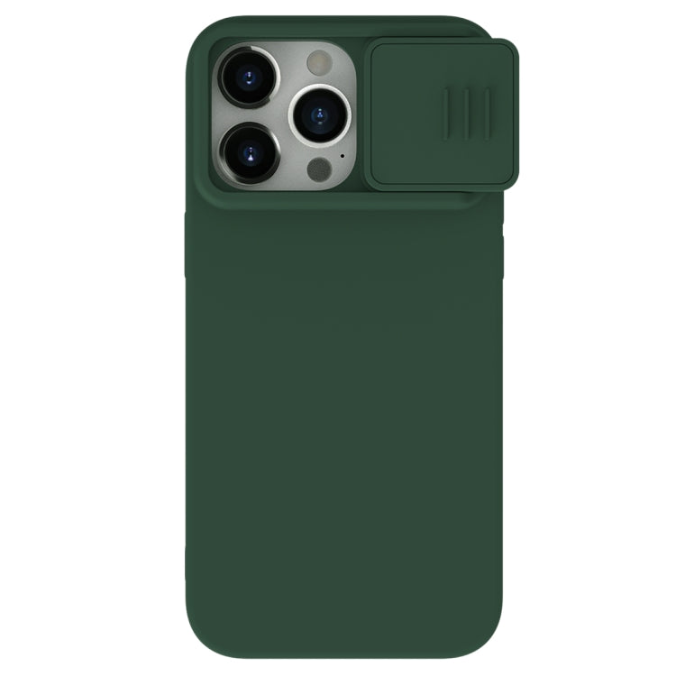 For iPhone 15 Pro NILLKIN CamShield Liquid Silicone Phone Case(Dark Green) - HoMEdemic™ 