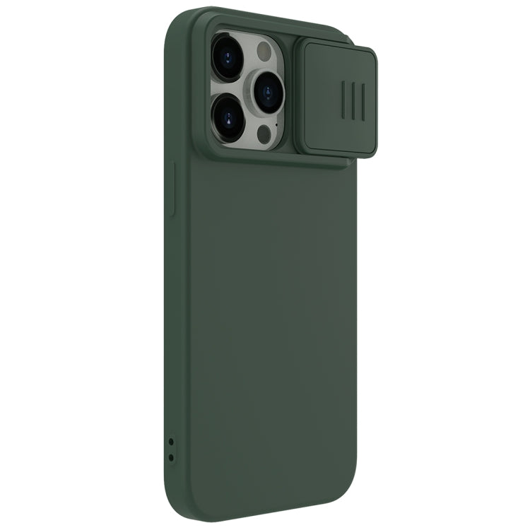 For iPhone 15 Pro NILLKIN CamShield Liquid Silicone Phone Case(Dark Green) - HoMEdemic™ 