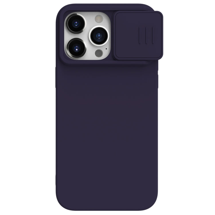 For iPhone 15 Pro NILLKIN CamShield Liquid Silicone Phone Case(Deep Purple) - HoMEdemic™ 