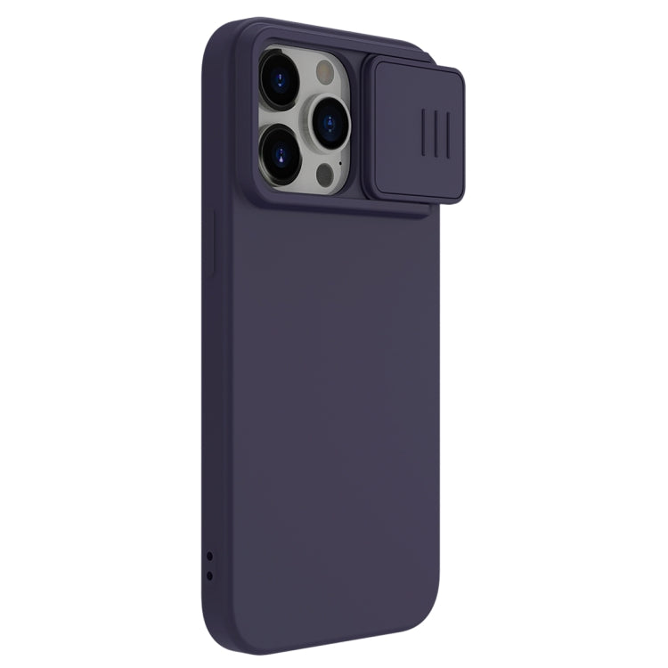 For iPhone 15 Pro NILLKIN CamShield Liquid Silicone Phone Case(Deep Purple) - HoMEdemic™ 