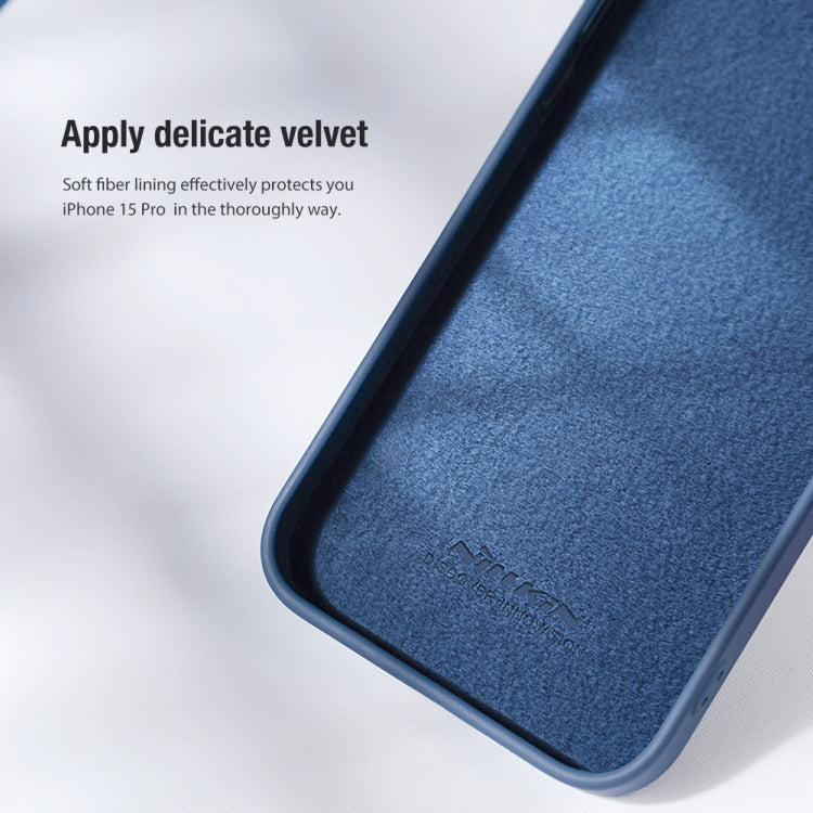 For iPhone 15 Pro NILLKIN CamShield Liquid Silicone Phone Case(Sky Blue) - HoMEdemic™ 