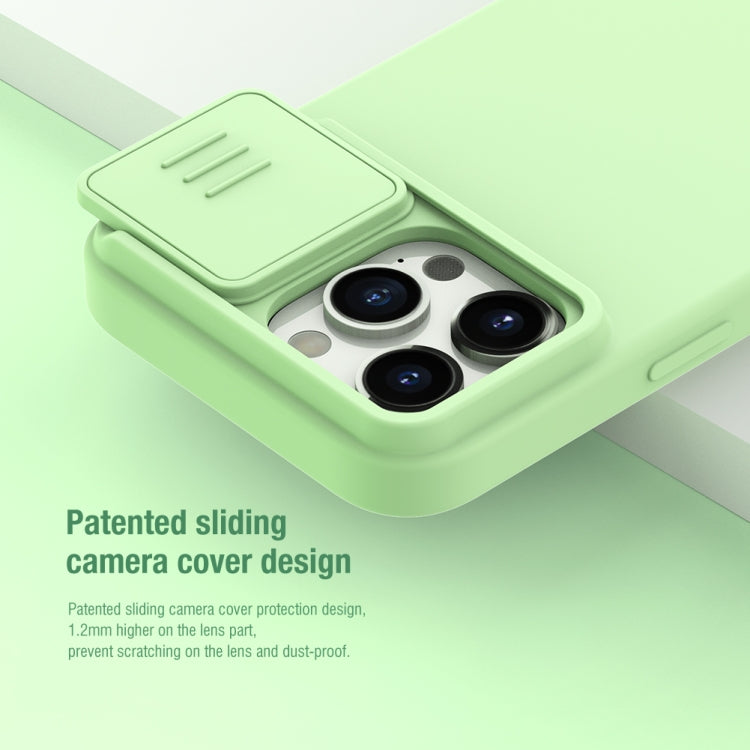 For iPhone 15 Pro NILLKIN CamShield MagSafe Liquid Silicone Phone Case(Green) - HoMEdemic™ 