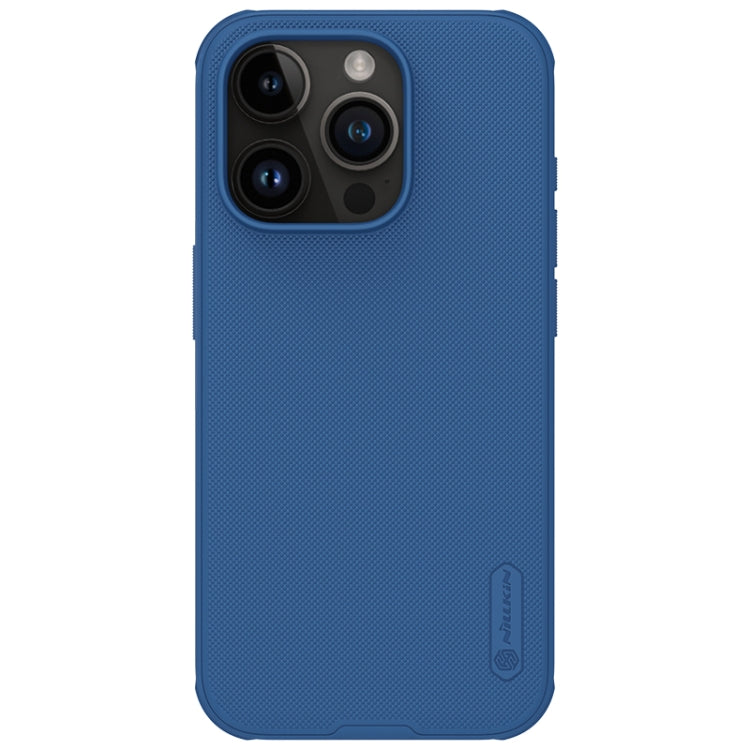 For iPhone 15 Pro NILLKIN Frosted Shield Pro PC + TPU Phone Case(Blue) - HoMEdemic™ 
