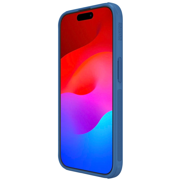For iPhone 15 Pro NILLKIN Frosted Shield Pro PC + TPU Phone Case(Blue) - HoMEdemic™ 